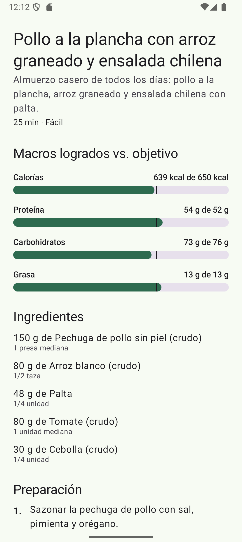 MacroChef – receta generada